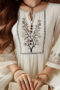 Flared A-line Embroidered Kurthi